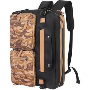 PS Le Periple 3 in 1 Computer Backpack 17.3 In Laptop Work Bag, Briefcase Desert